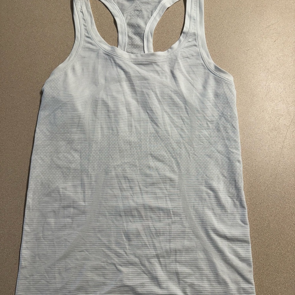 lululemon athletica Light Gray Racerback Tank Top